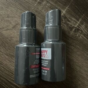 Lot of 2 Happy Nuts Comfort Powder Spray Bottles